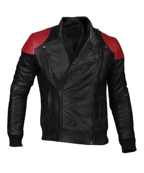 Biker Skull With Wings Black Jacket