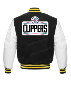 LA Clippers Black Varsity Bomber Jacket
