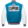 LA Clippers Blue Varsity Bomber Jacket