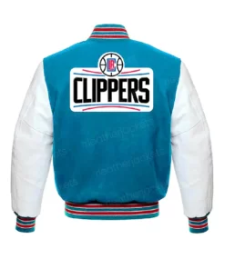 LA Clippers Blue Varsity Bomber Jacket