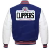 LA Clippers Dark Blue Varsity Bomber Jacket