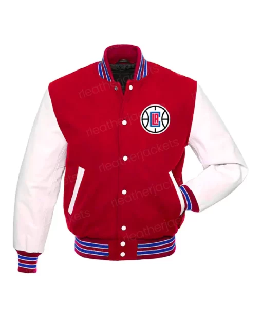 LA Clippers Red Varsity Jacket