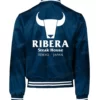 Men Ribera Steak House Blue Bomber Jacket