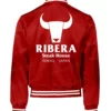 Men Ribera Steak House Red Bomber Jacket