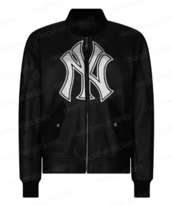 New York Yankees Black Leather Jacket
