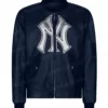 New York Yankees Blue Leather Jacket