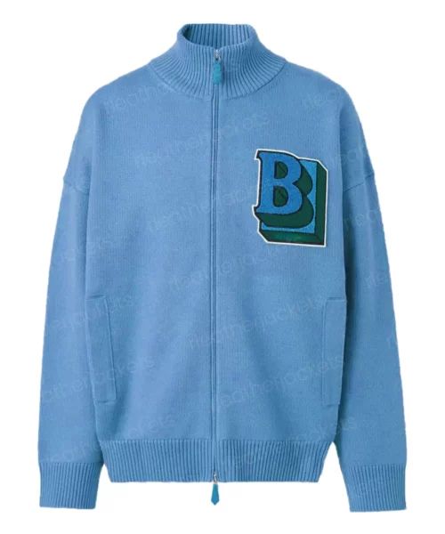 Unisex Blue Bomber Varsity Jacket