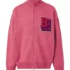 Unisex Pink Bomber Varsity Jacket