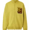 Unisex Yellow Bomber Varsity Jacket