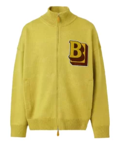 Unisex Yellow Bomber Varsity Jacket