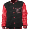 Washington Commanders Red & Black Varsity Jacket