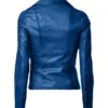 Womens Asymmetrical Blue Jacket