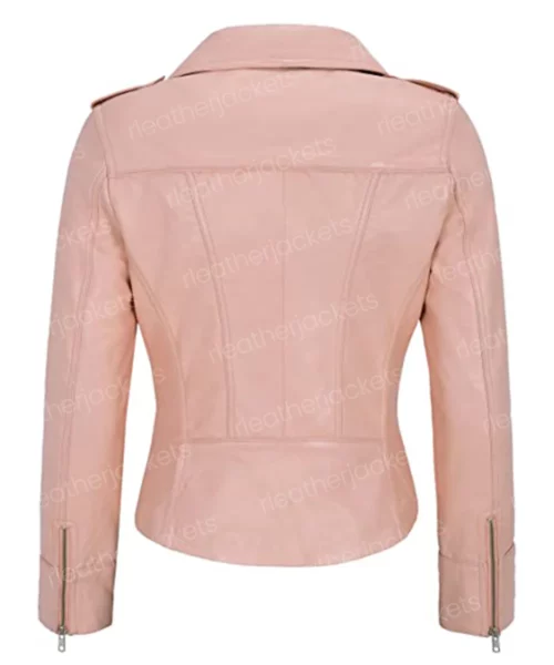 Womens Biker Pink Jacket
