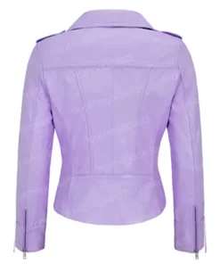 Womens Biker Purple Jacket