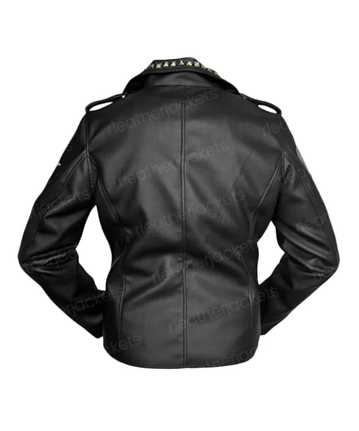 Womens Brando Black Leather Jacket