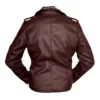 Womens Brando Brown Leather Jacket