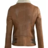 Womens Brown Shearling Jacket