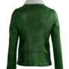 Womens Green Shearling Jacket