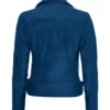 Womens Moto Blue Jacket