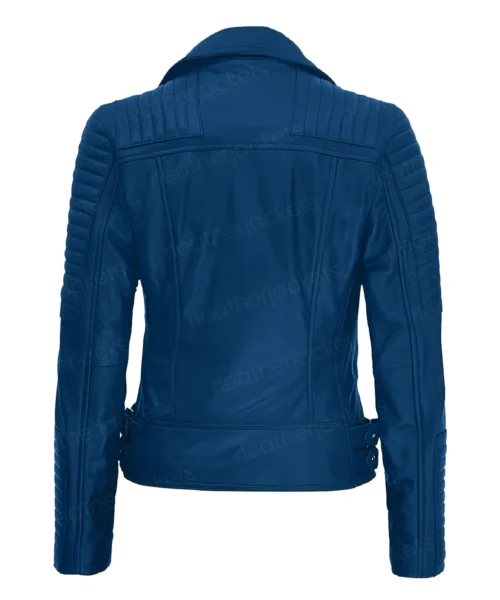 Womens Moto Blue Jacket