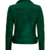Womens Moto Green Jacket