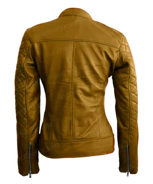 Womens Quilted Golden Jacket