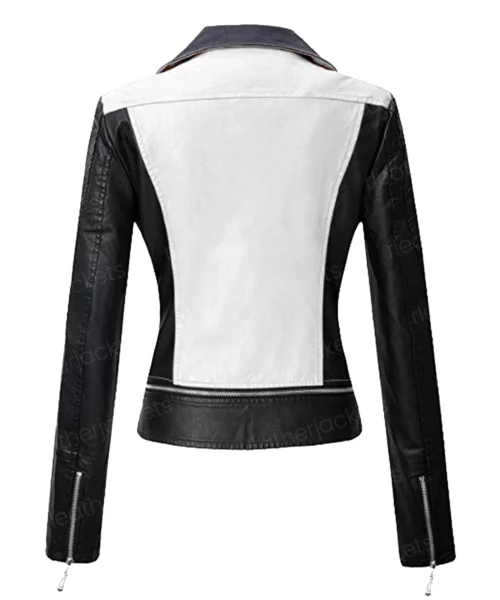 Womens White & Black Jacket