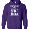 Leave Me Alone I'm Only Speaking To My Snake Today Purple Hoodie