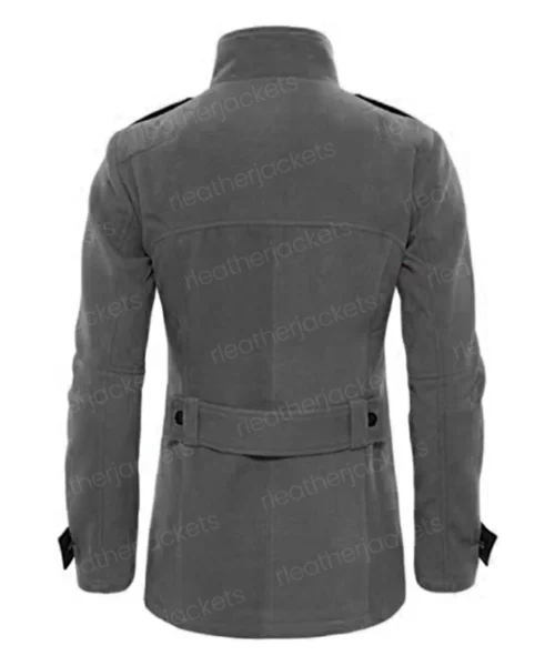 Men's Double Breasted Grey Coat