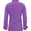 Men's Double Breasted Purple Coat