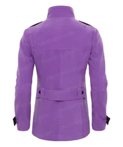 Men's Double Breasted Purple Coat