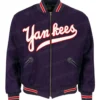 New York Yankees Purple Varsity Jacket