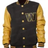 Washington Commanders Black & Yellow Varsity Jacket