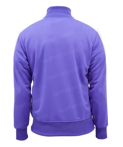 Mens Casual Purple Track Jacket