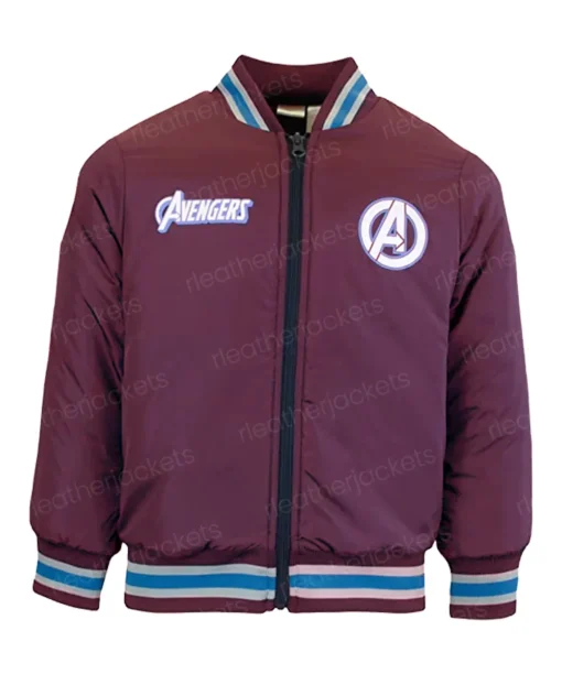 Avengers Maroon Bomber Jacket