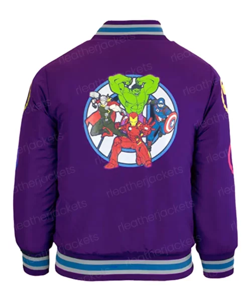 Avengers Purple Bomber Jacket