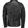 Men Classic Shirt Style Collar Black Jacket