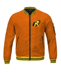 Men's Orange Bomber Jacket