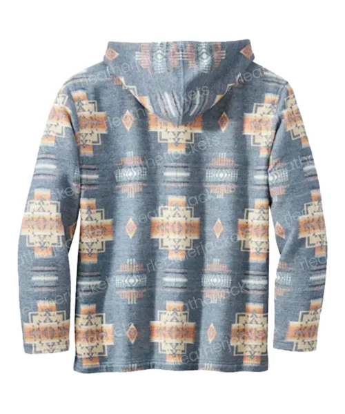 Men's Beach Blue Pullover Hoodie