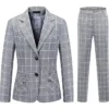Women's Grey Plaid Suit