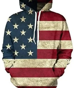American Flag 3D Print Hoodie