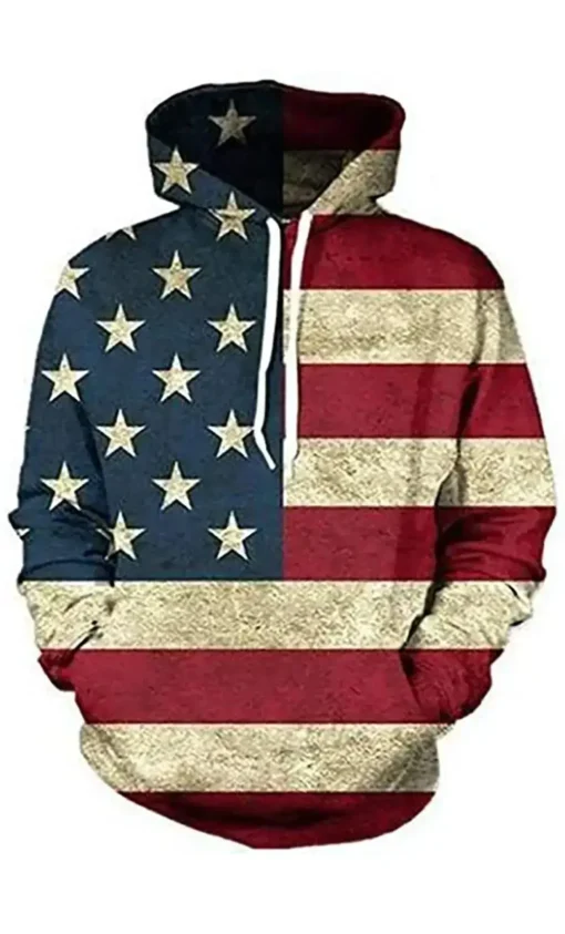 American Flag 3D Print Hoodie