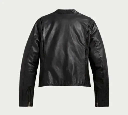 Jessica Alba Black Leather Jacket