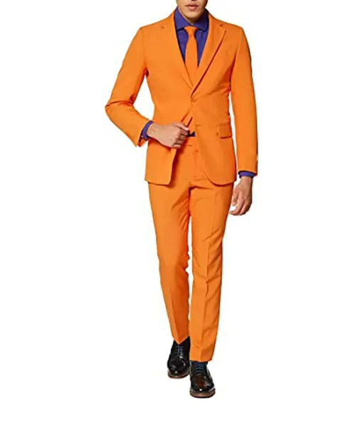 Men's Party Orange Suit