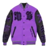 Pelle Pelle Purple Varsity Jacket