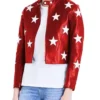 Womens Independence Day Cropped Jacket