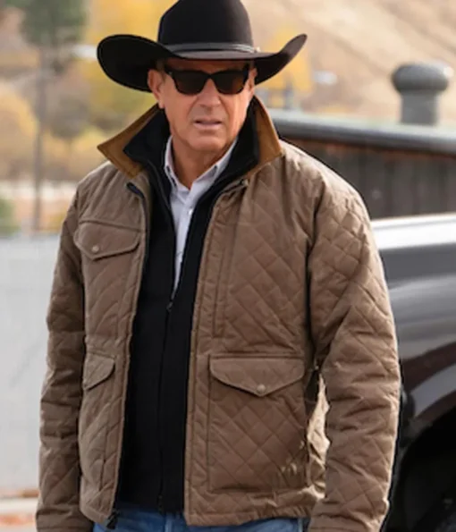 Yellowstone John Dutton Quilted Brown Jacket