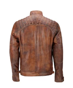 Brown Biker Vintage Brown Leather Jacket