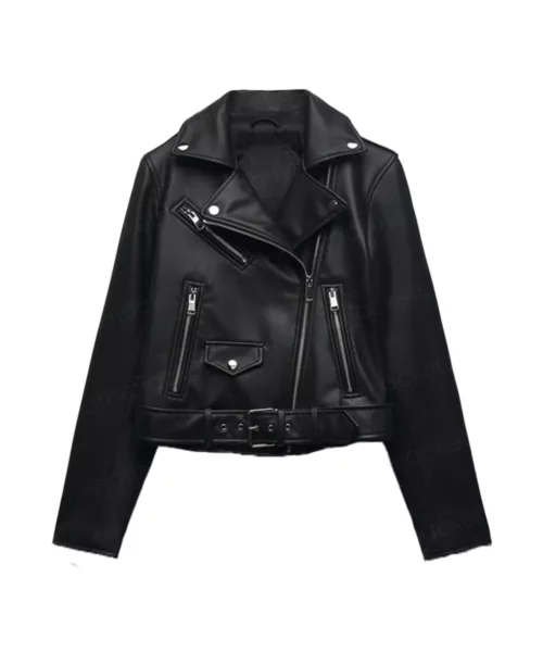 Faux Leather Biker Jacket