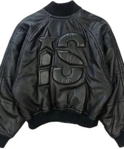 Issey Miyake 1980s Bomber Leather Jacket